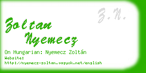 zoltan nyemecz business card